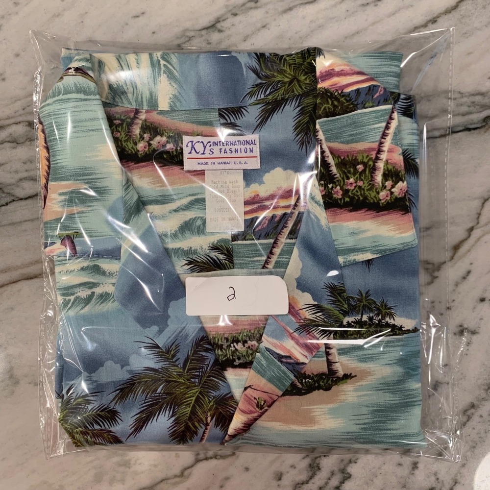 Vintage KY's‎ International Shirt Made in Hawaii Mens XL Tropical Palm Tree - Picture 10 of 10